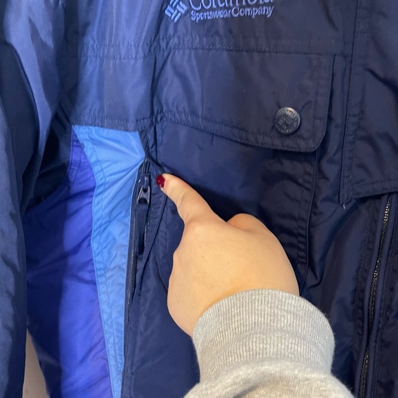 Columbia Womens Down Filled Puffer Ski Jacket Size M Athleisure Blue - Picture 14 of 15